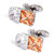 Bouton-de-manchette-rectangle-cristal-de-couleur-orange-et-blanche-1