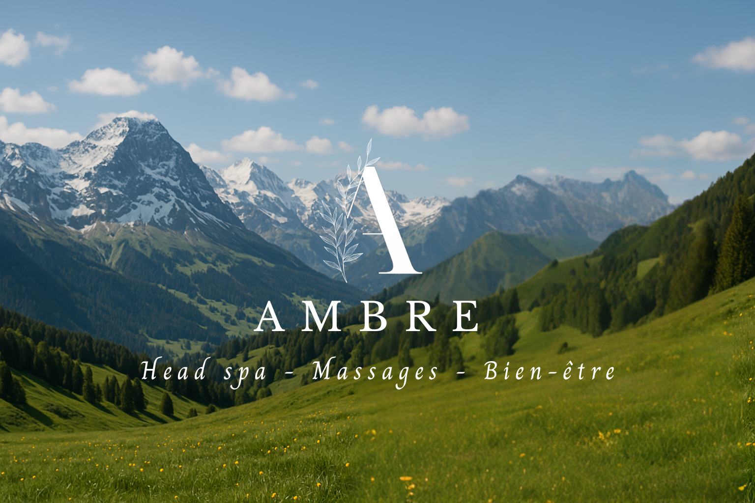 montagne printemps ambre