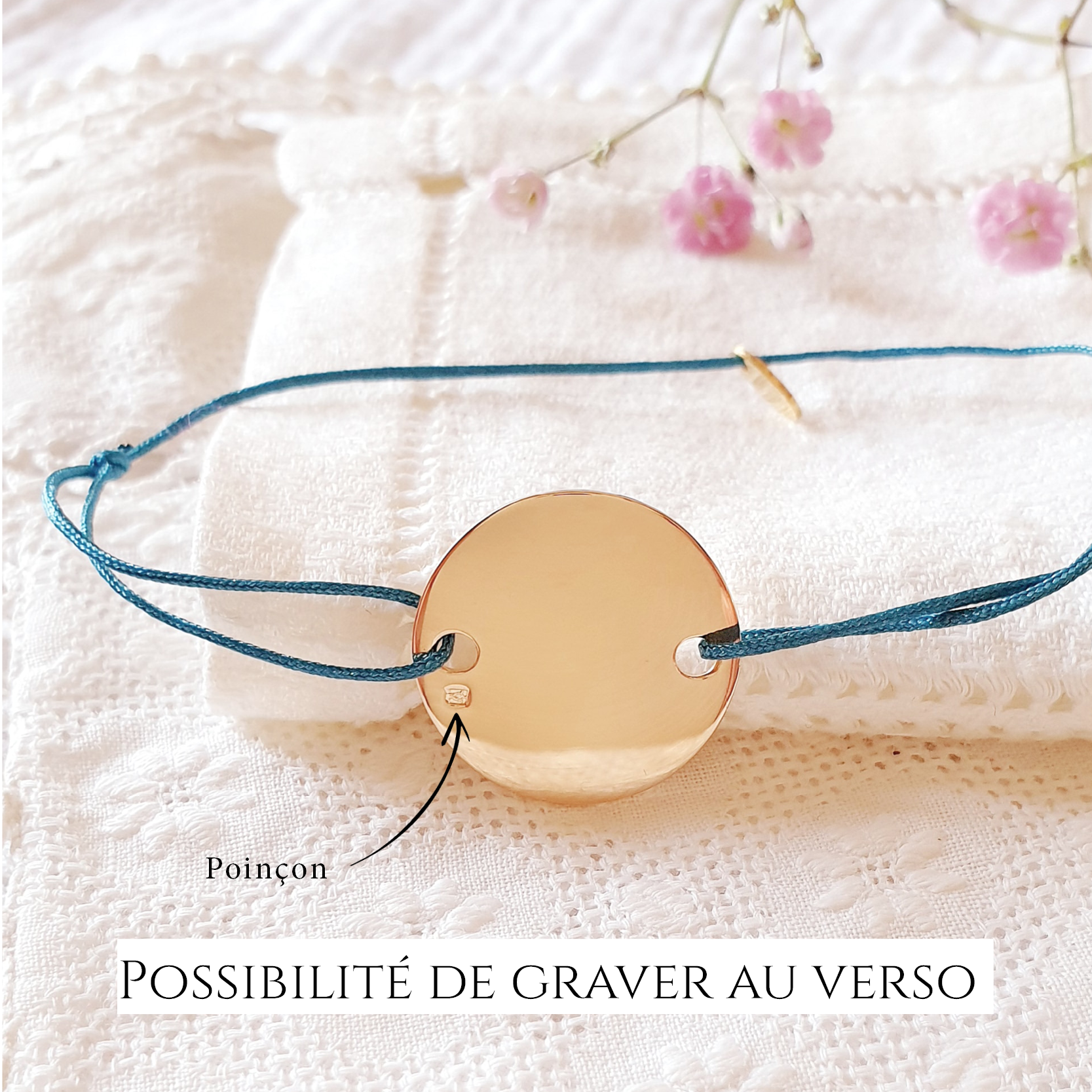 graver au verso bracelet adoree