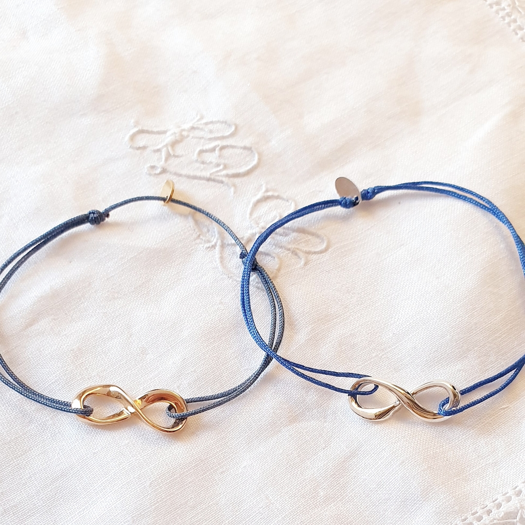 bracelet couple infini cordon