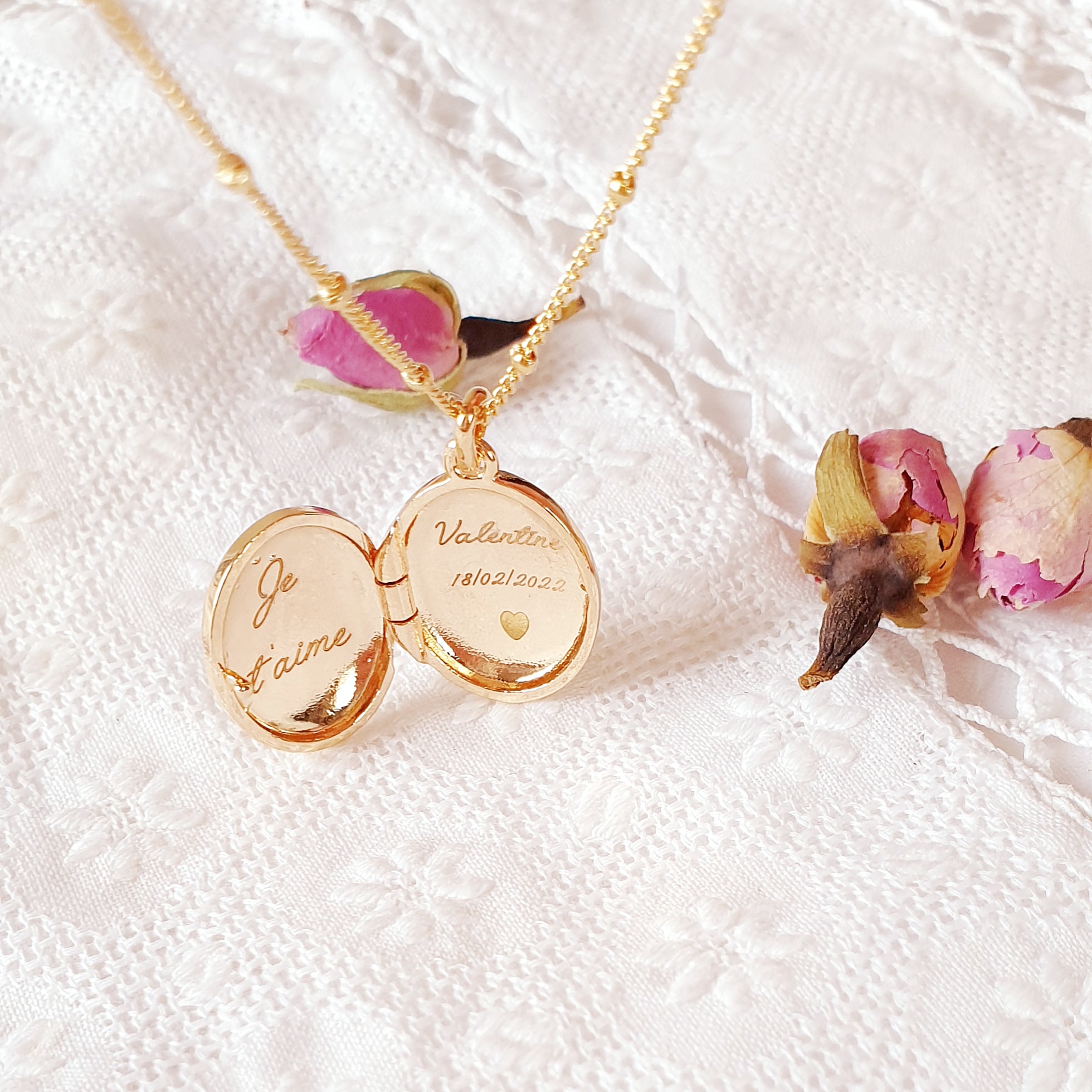 collier avec prenom naissance