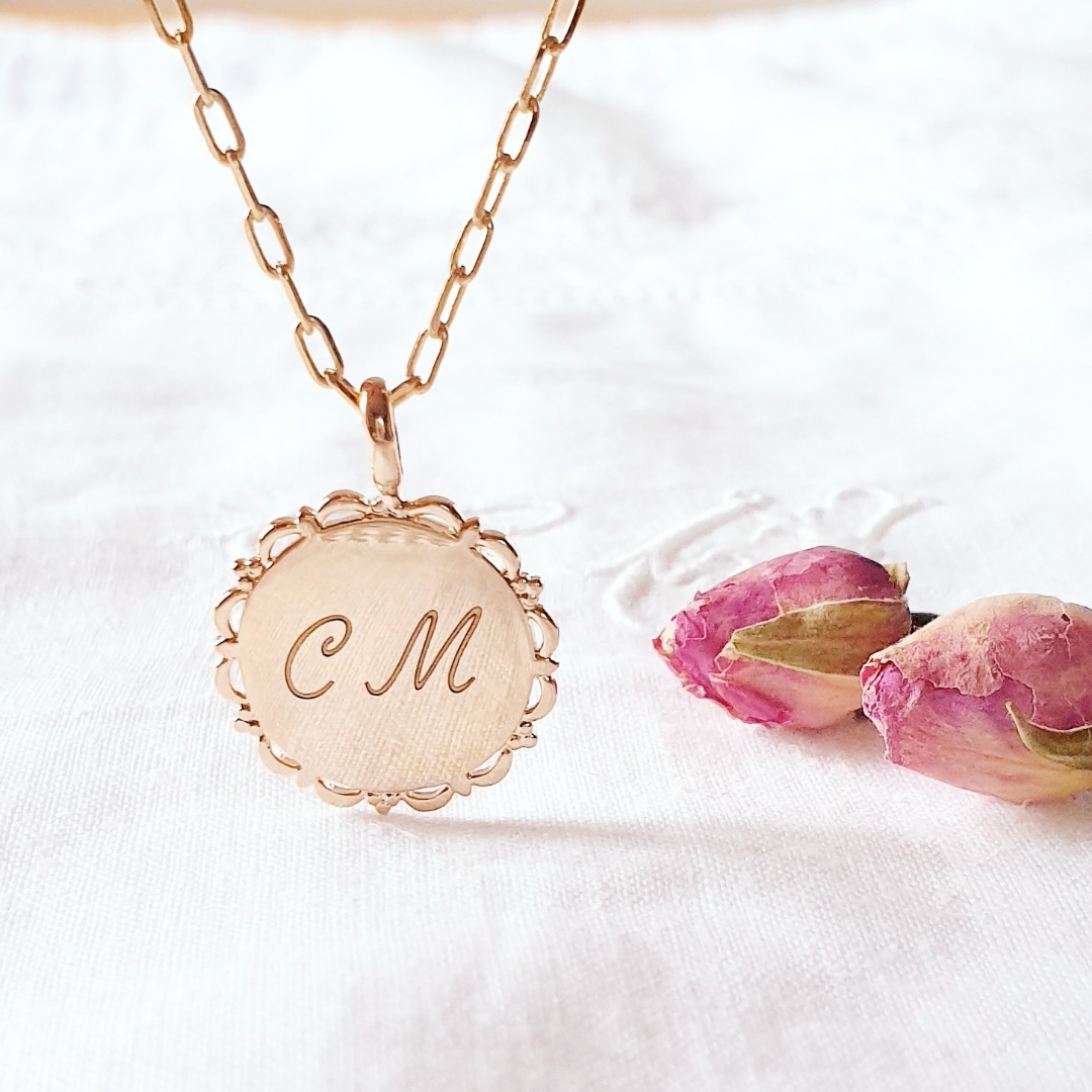 collier chaine femme initiales enfant