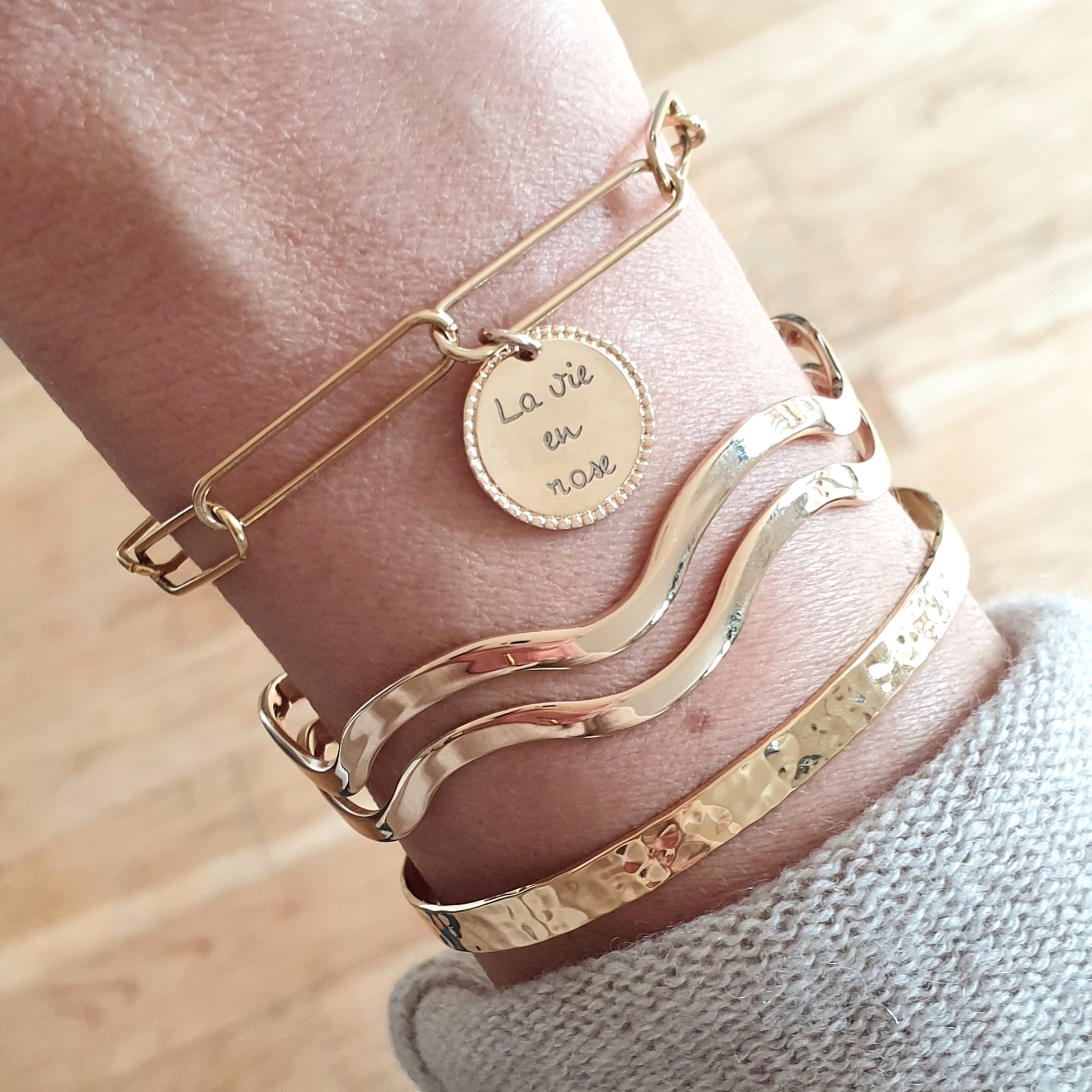 bracelet grave la vie en rose