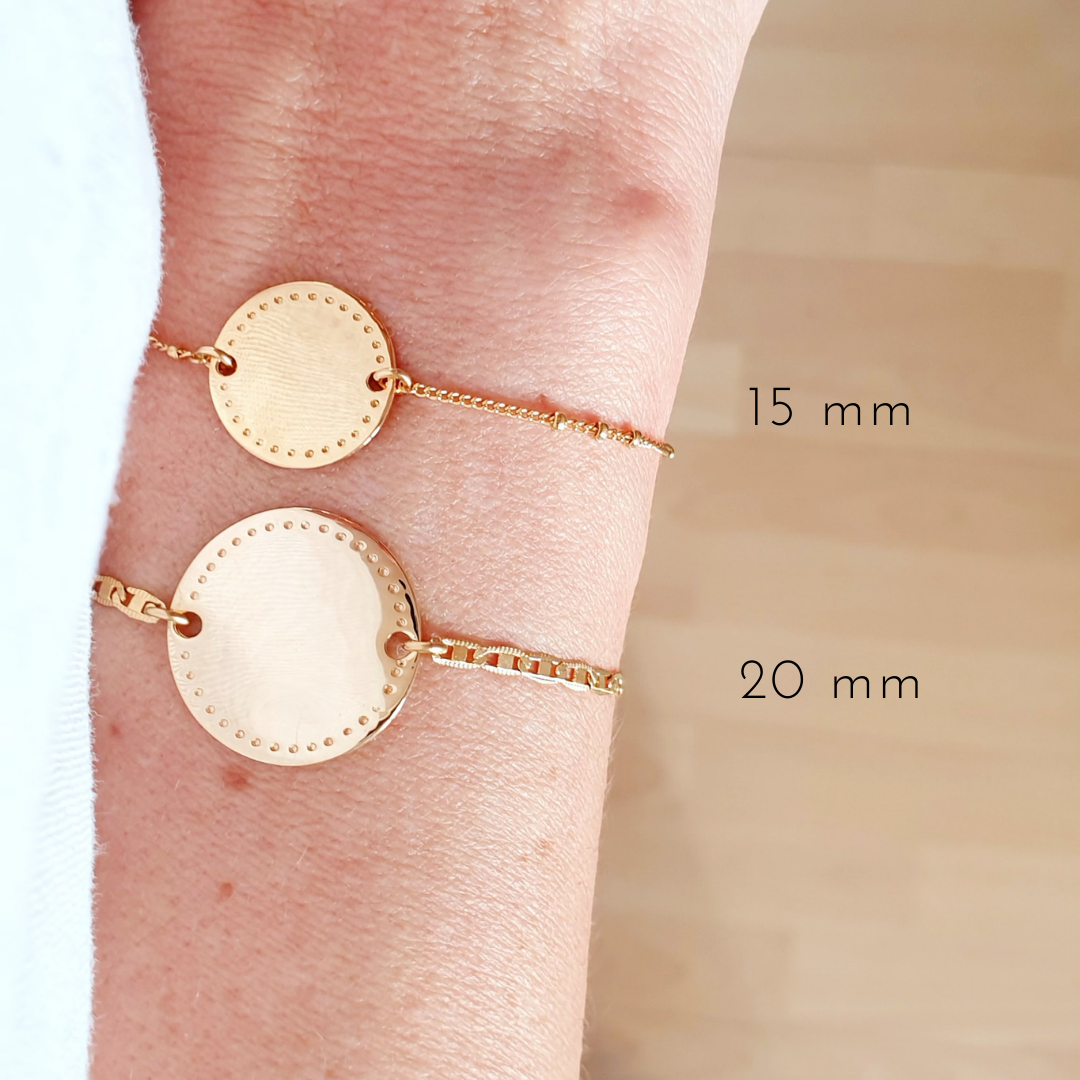 bracelet personnalisable petits points delicate