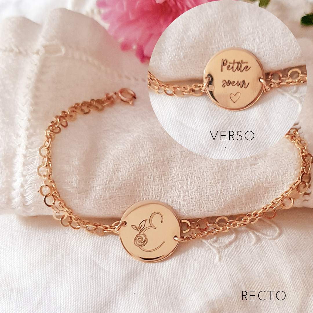 Bijoux colliers et bracelets fille personnalisés - ROSA LA BRUNE