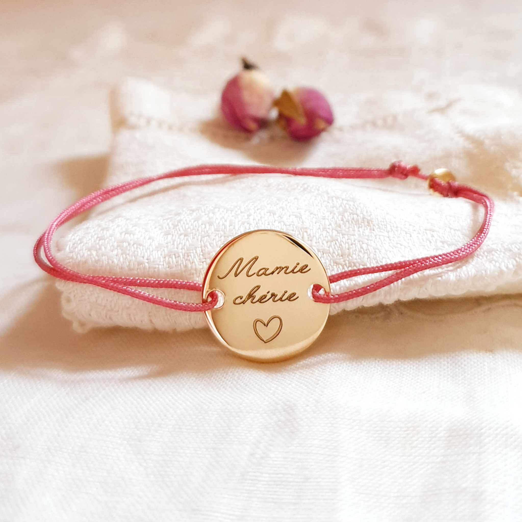 bracelet cordon personnalise cadeau mamie