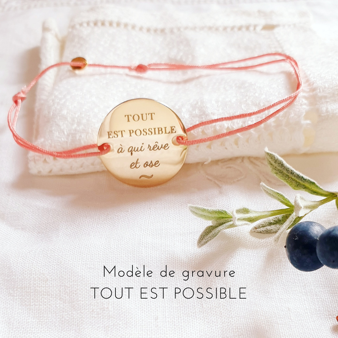 bracelet cordon tout est possible