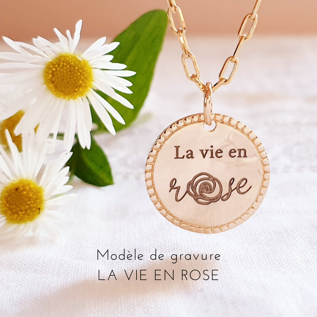 bijou a message la vie en rose