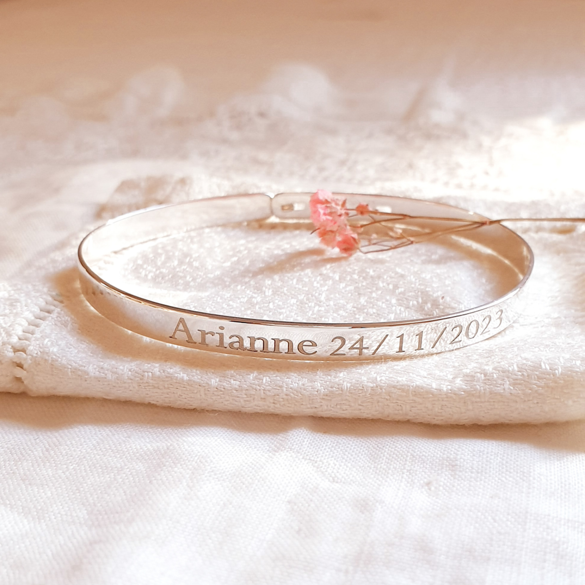 bijou bracelet cadeau de naissance jonc