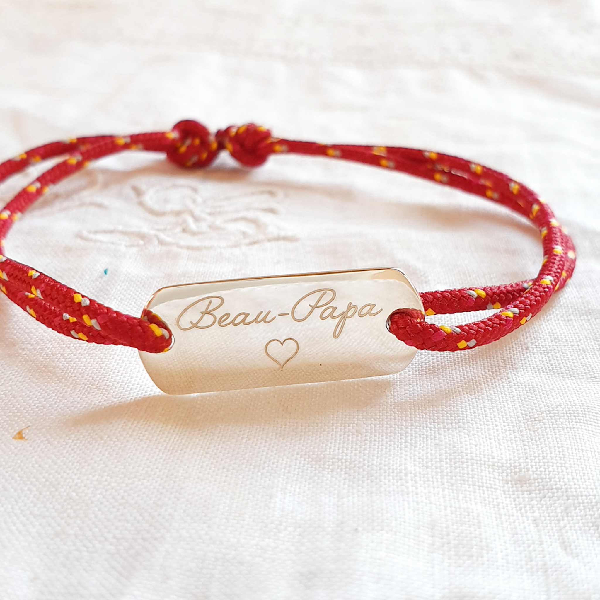 cadeau personnalise bracelet pour beau papa