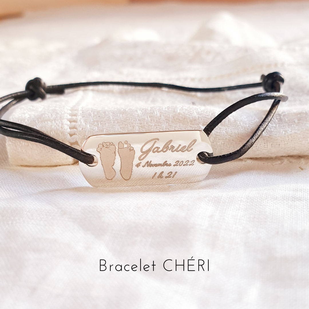 cadeau pour papa naissance empreinte