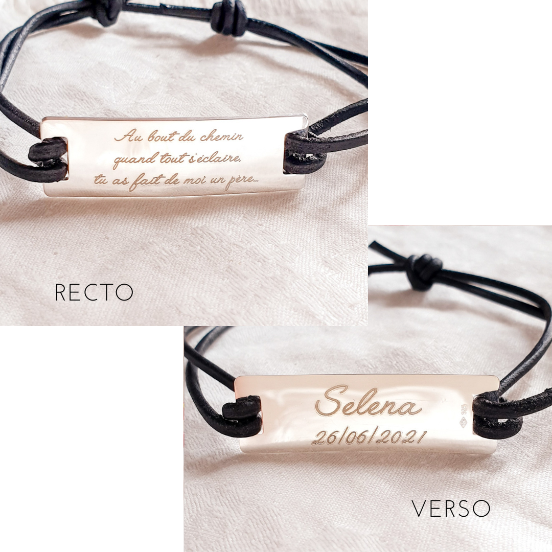 cadeau naissance pour papa bijou personnalise