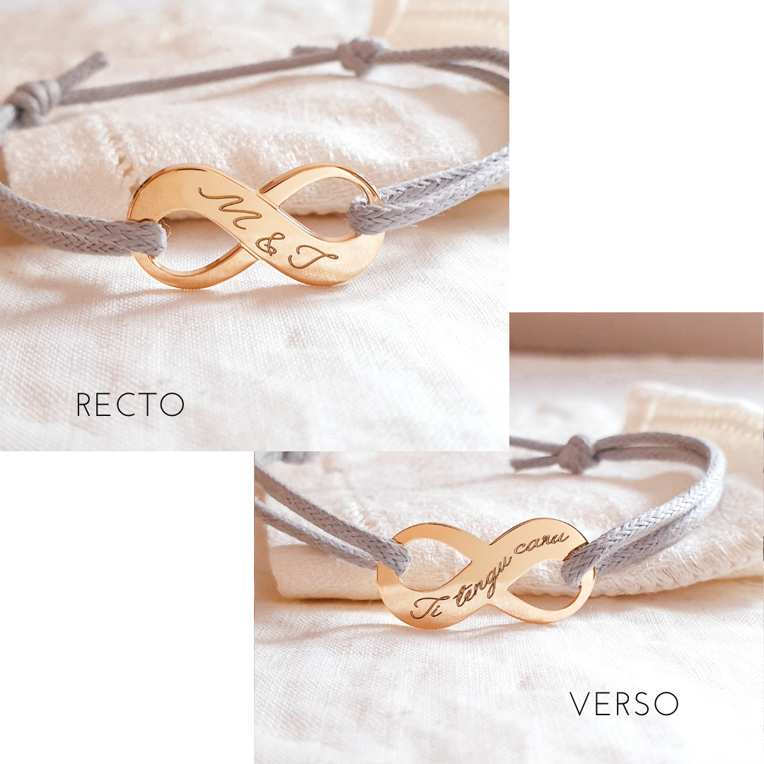 bracelet infini pour cherie amoureuse femme