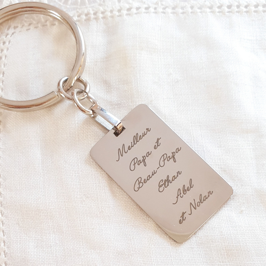 porte cles personnalise cadeau beau papa et papa
