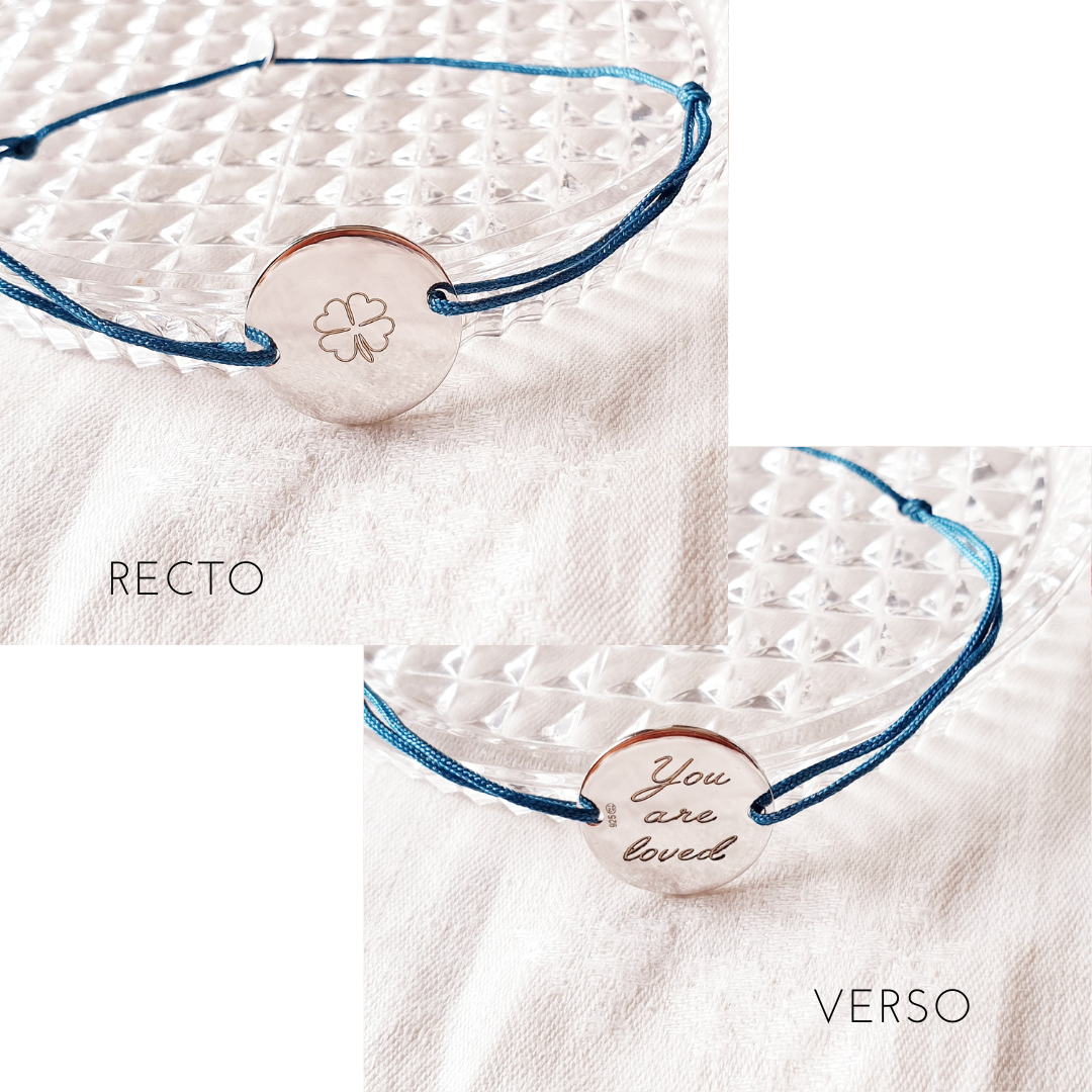bracelet fille porte bonheur message amour