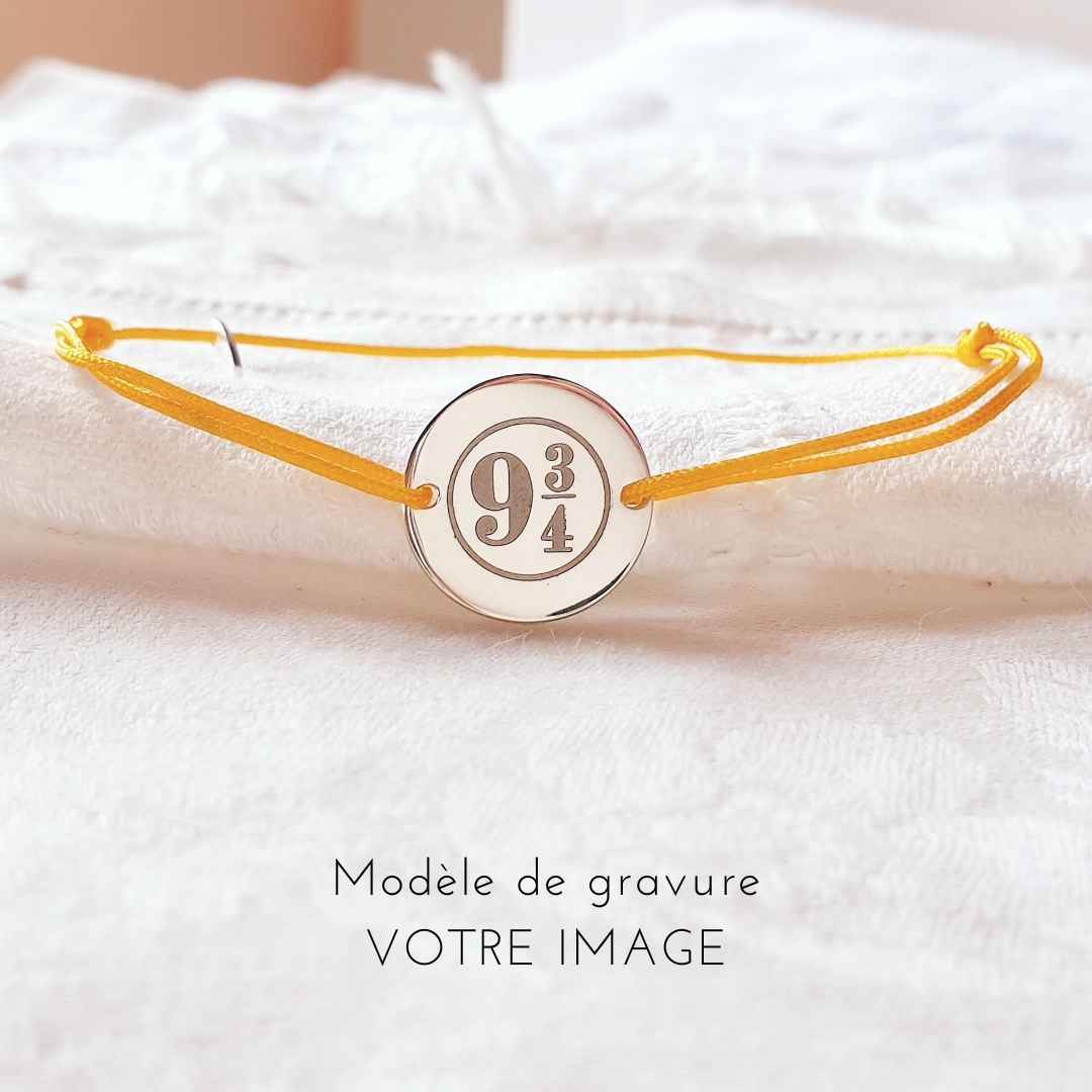 bracelet garcon argent sorcier potter