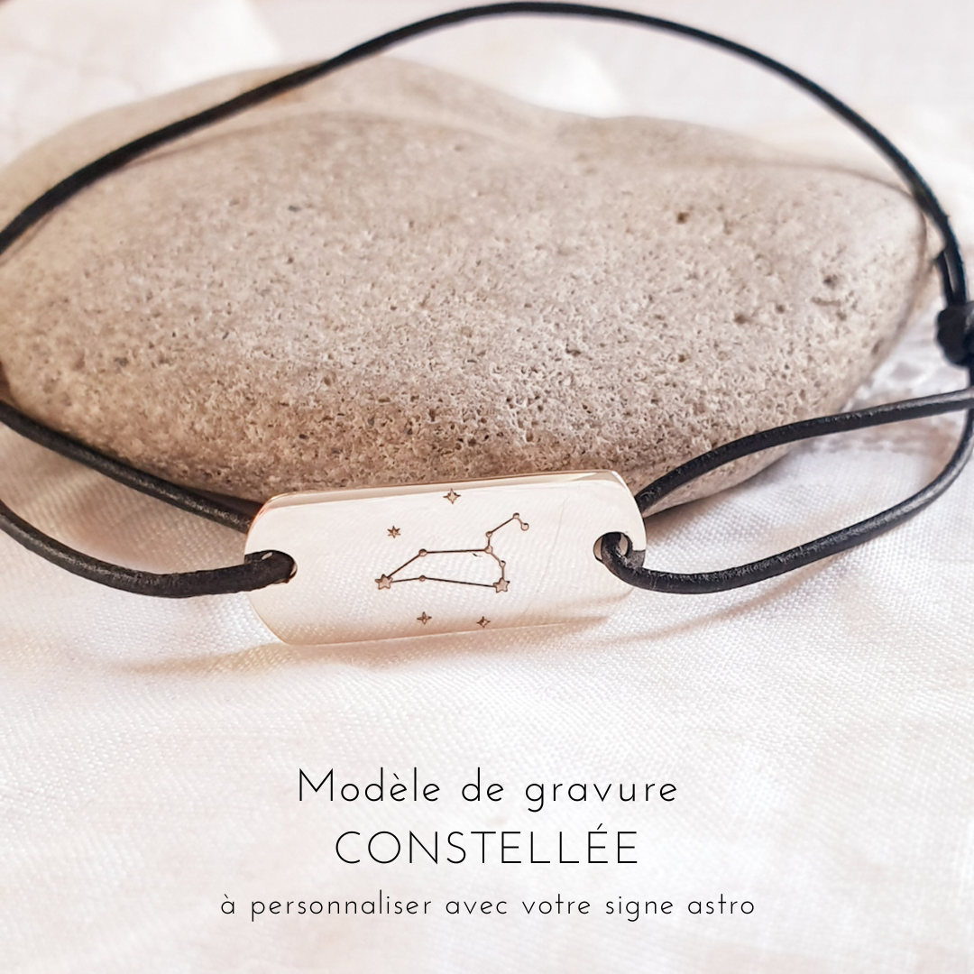 medaille garcon cadeau personnalise signe astro constellation