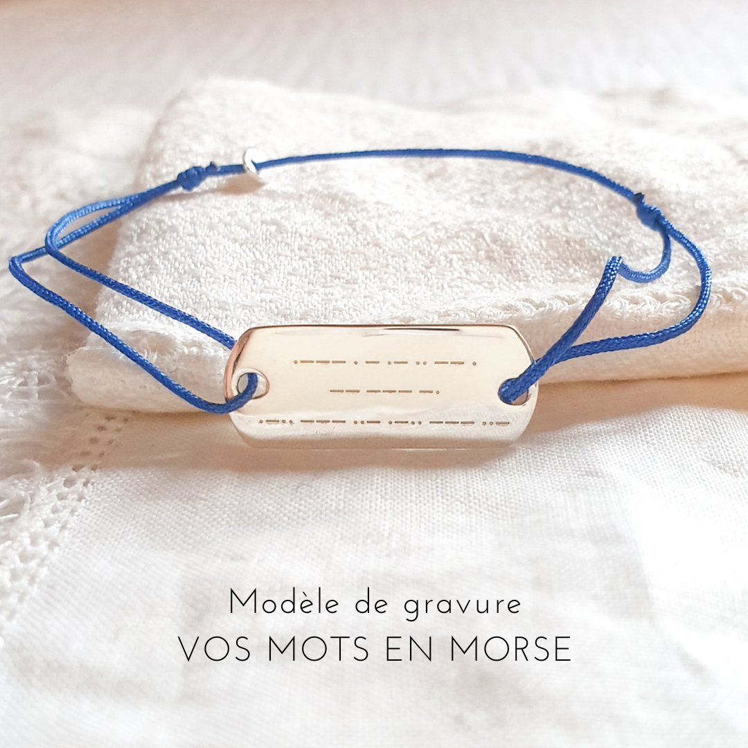 medaille garcon personnalisee vos mots en morse