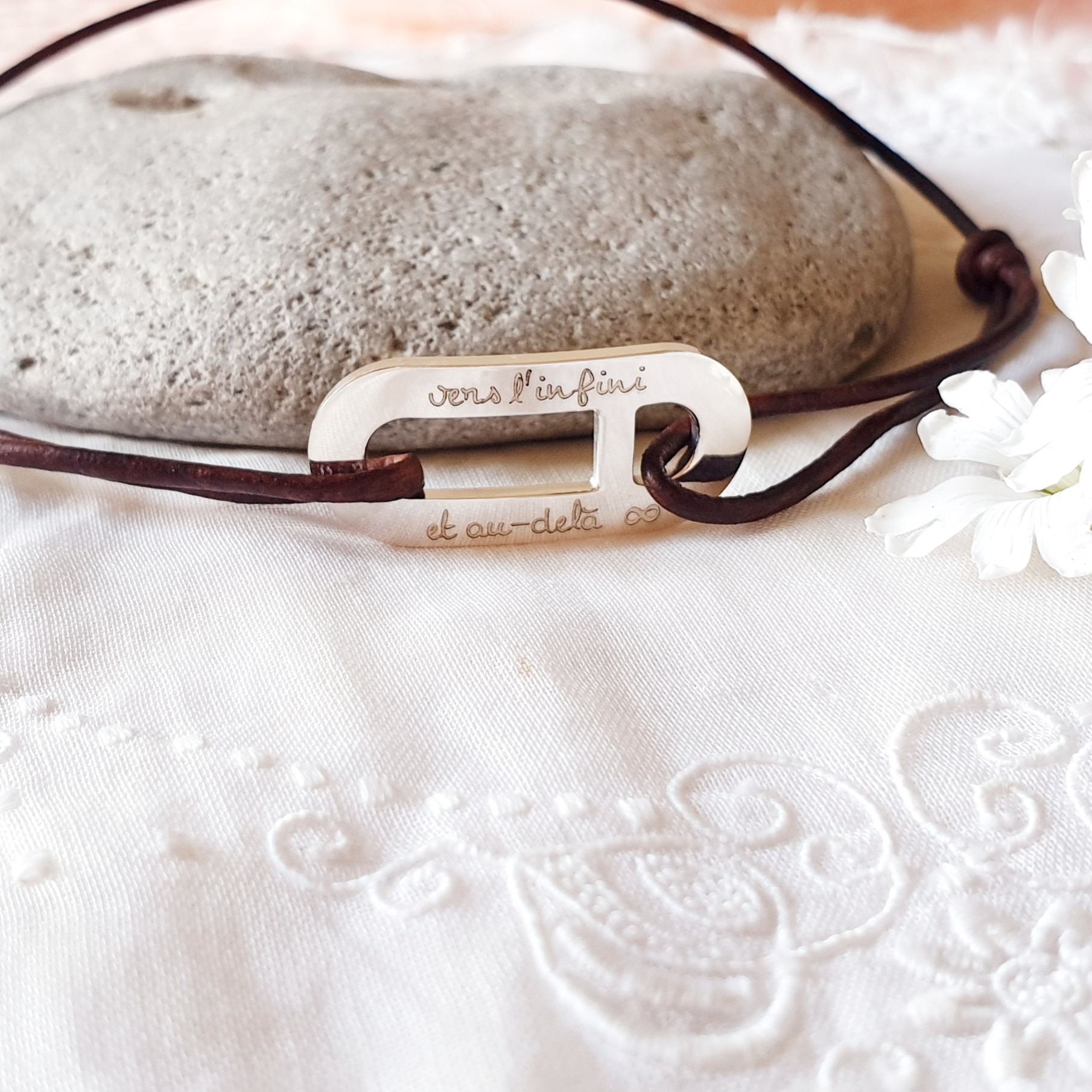 bijou bracelet garcon personnalise vers linfini
