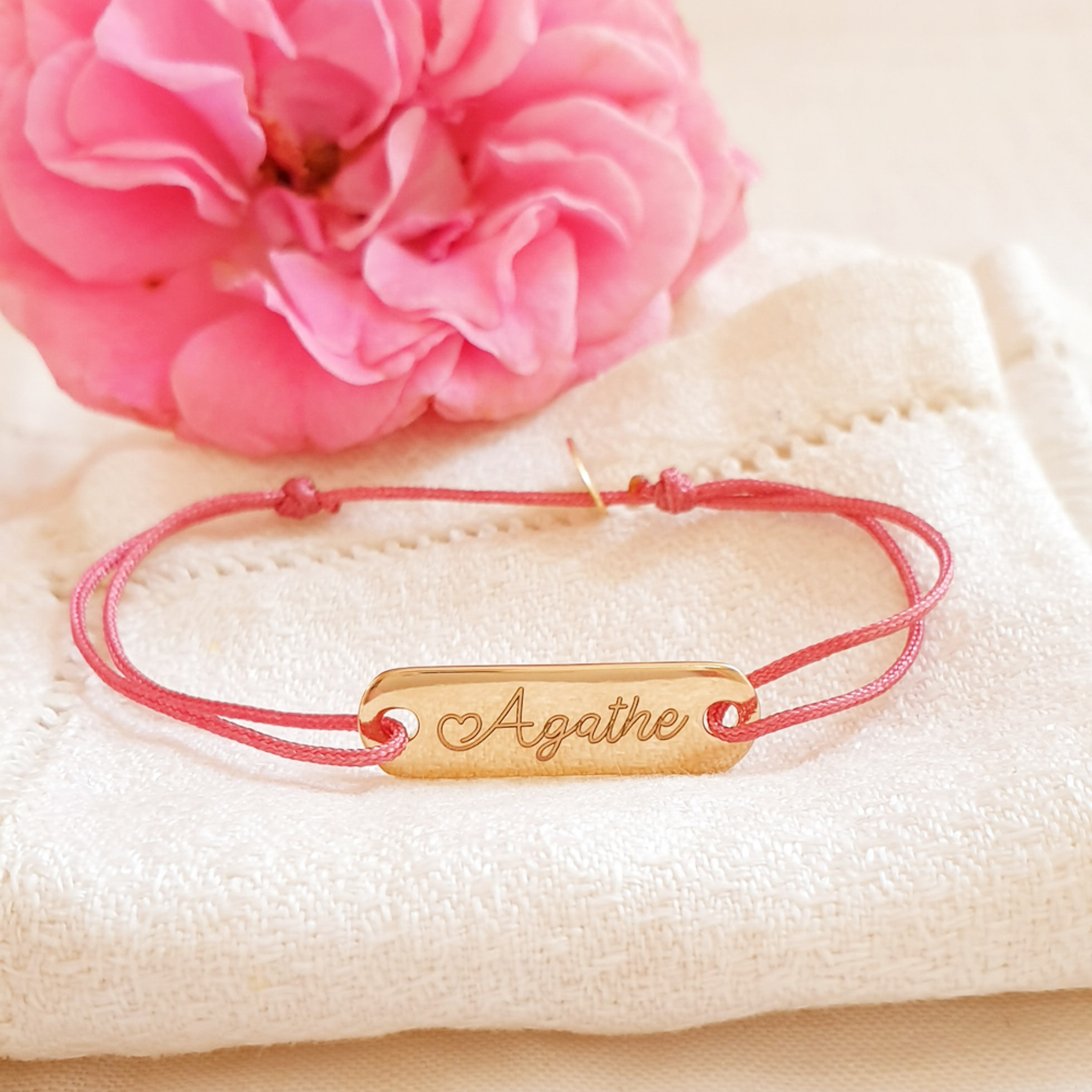 bracelet barrette personnalisee bapteme