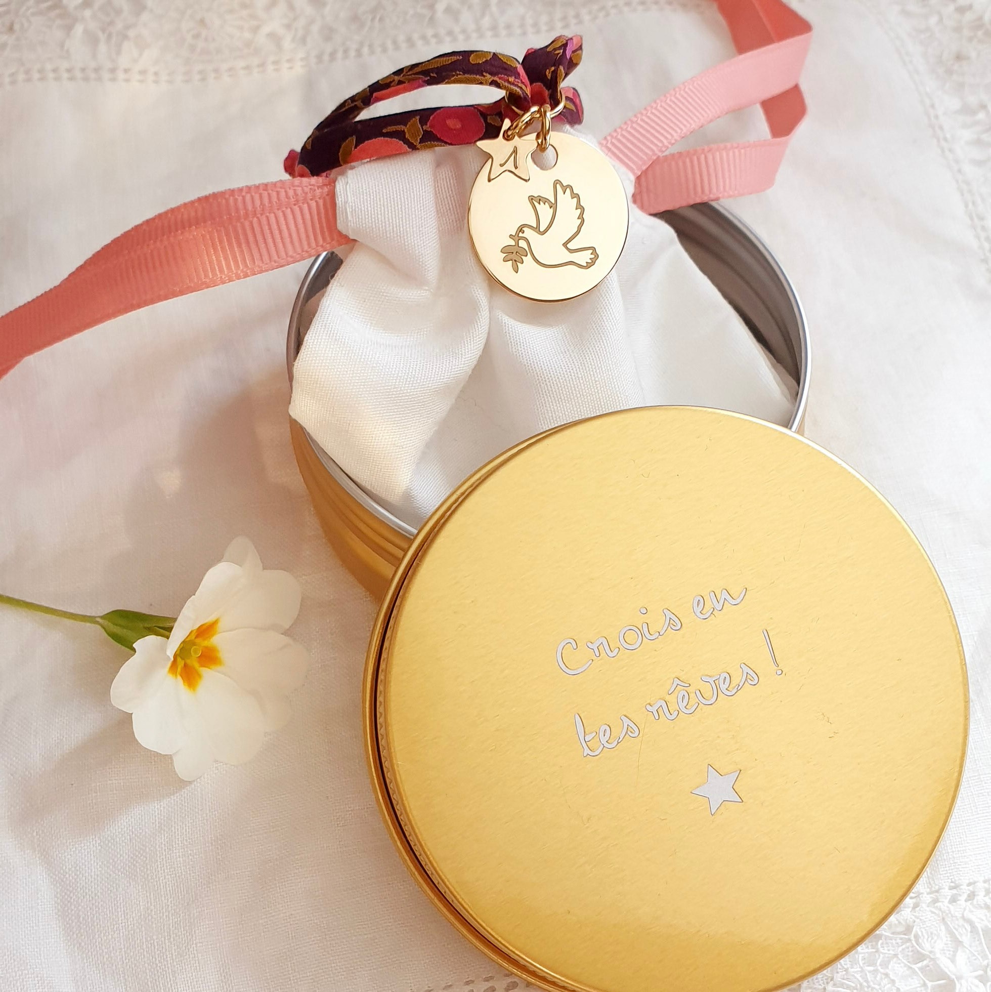 cadeau naissance avec boite personnalisee