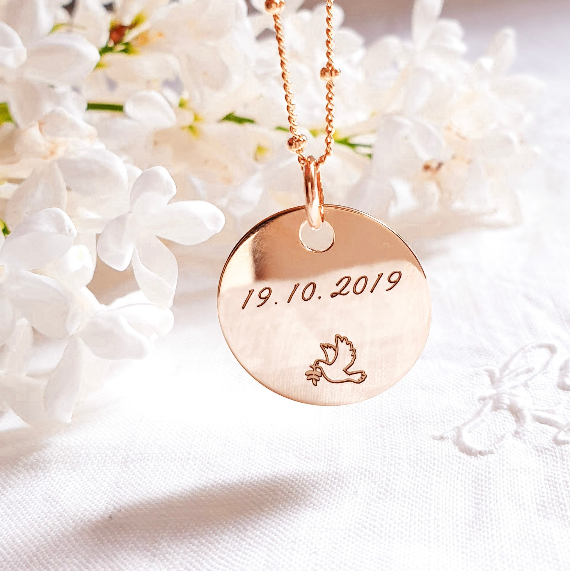 medaille personnalise date naissance
