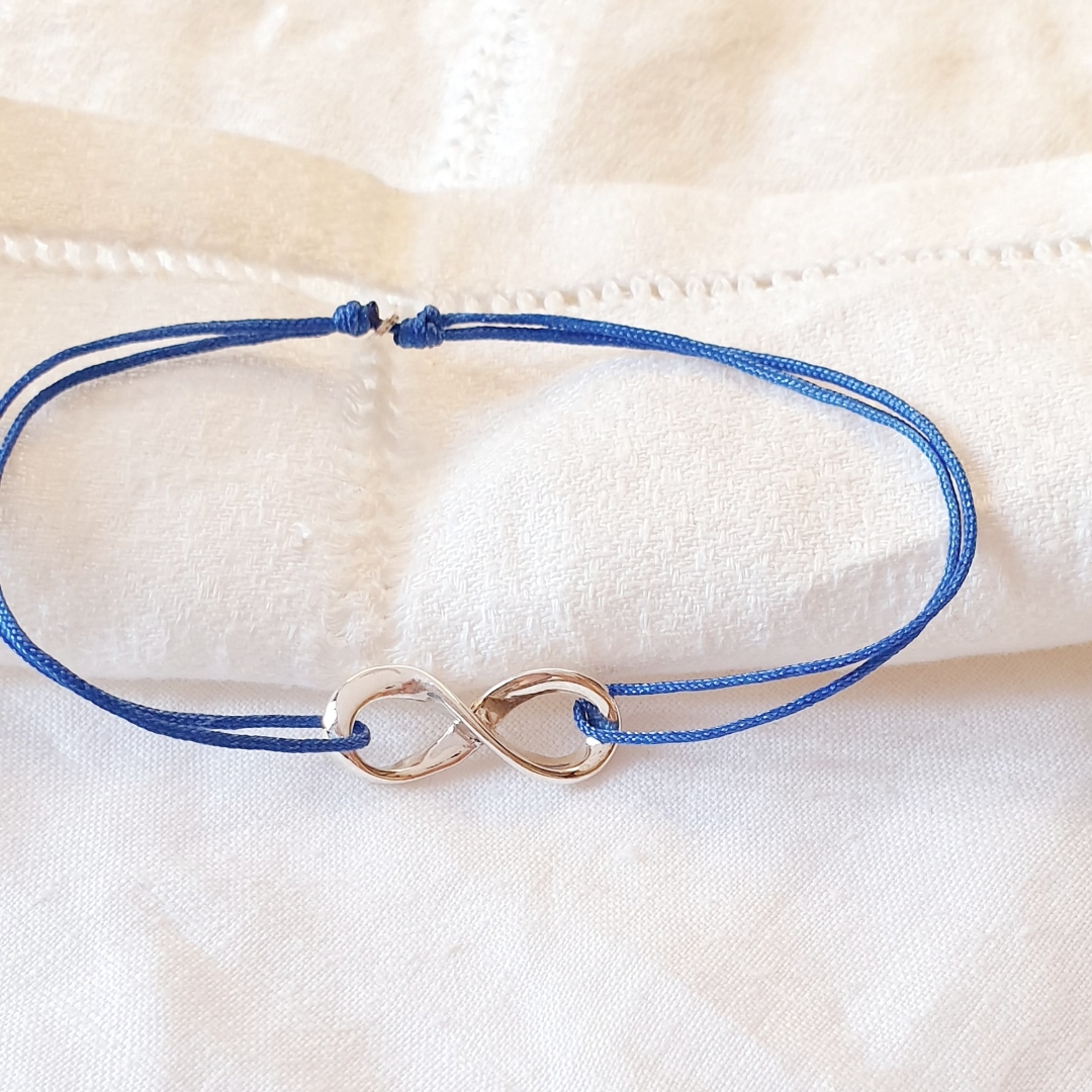 bracelet argent infini cordon