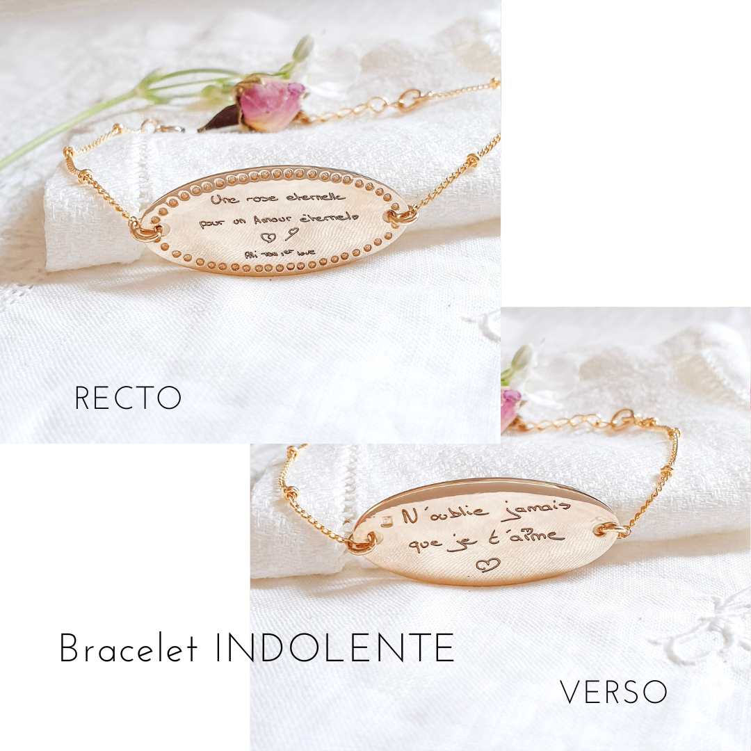 bracelet femme personnalise avec mots ecrits