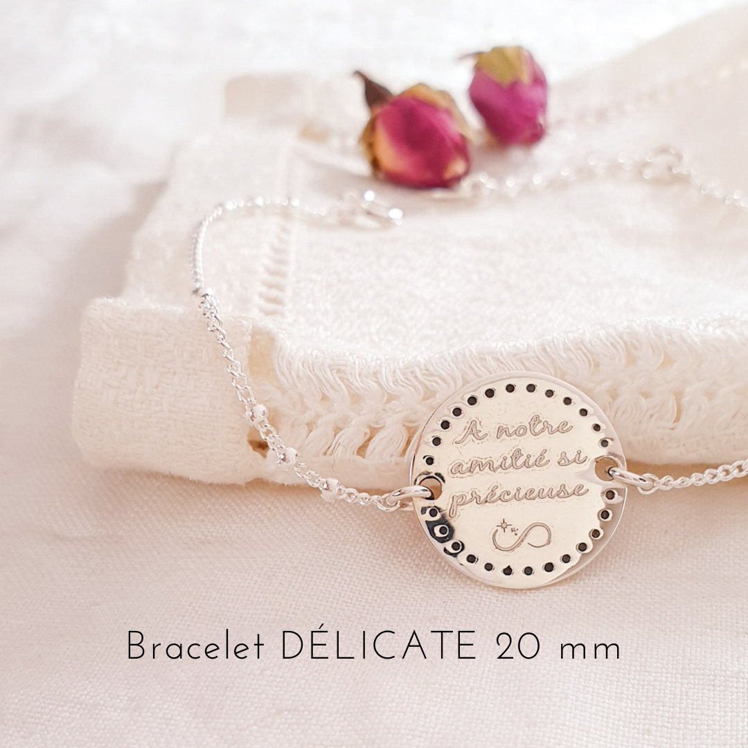 bracelet amie personnalise argent