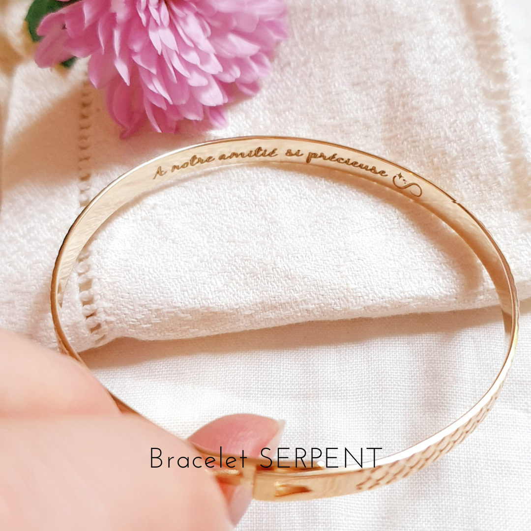 bracelet jonc gravure interieure amitie precieuse