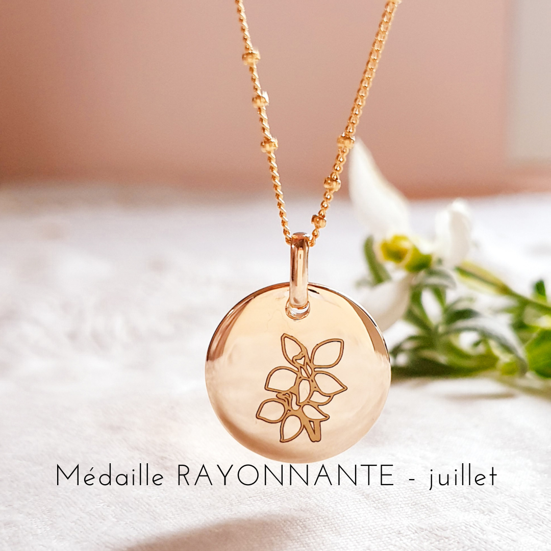 bijou fleur de naissance juillet alouette