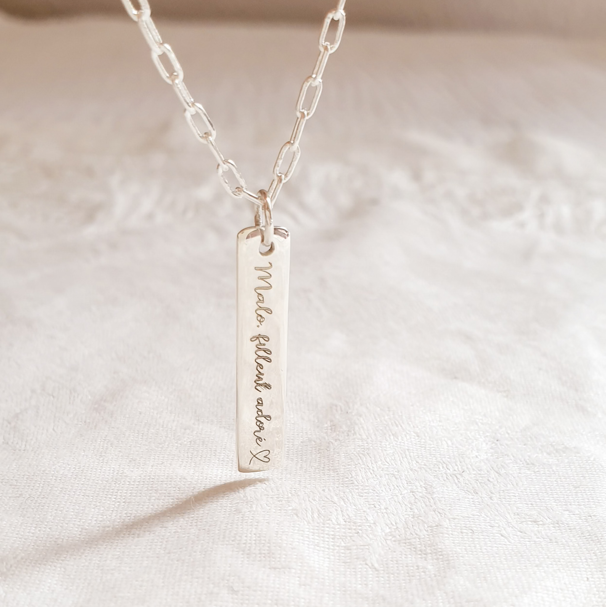 collier garcon personnalise filleul