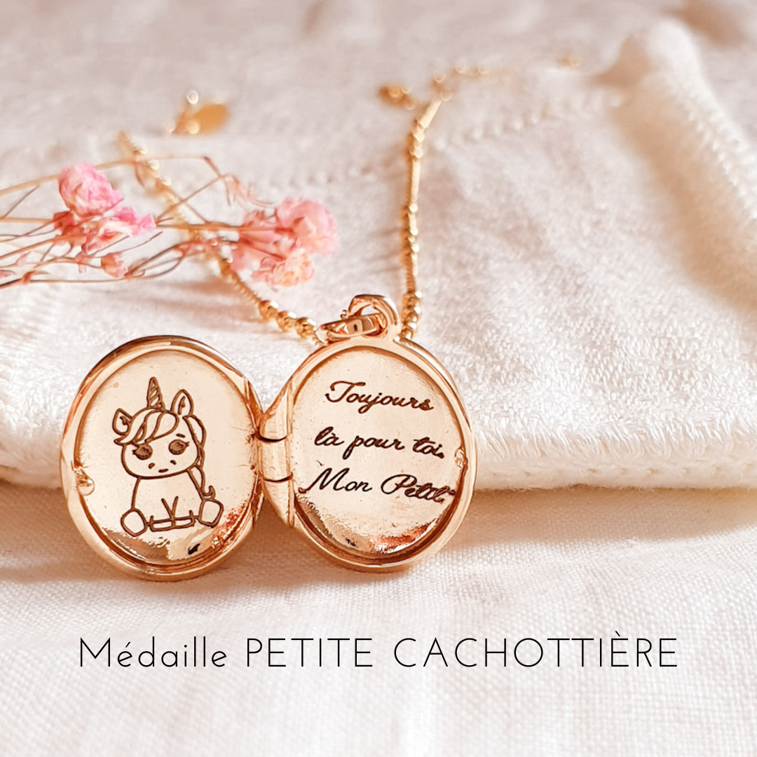 collier personnalise licorne fille