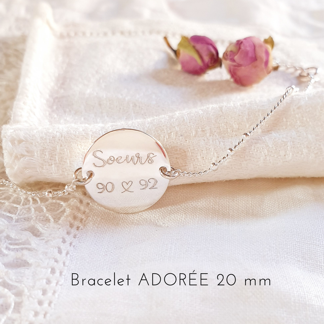 bracelet argent pour soeur