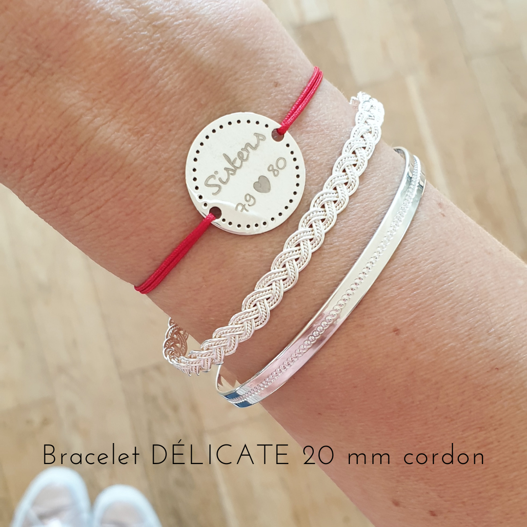 bracelet cordon soeur personnalise