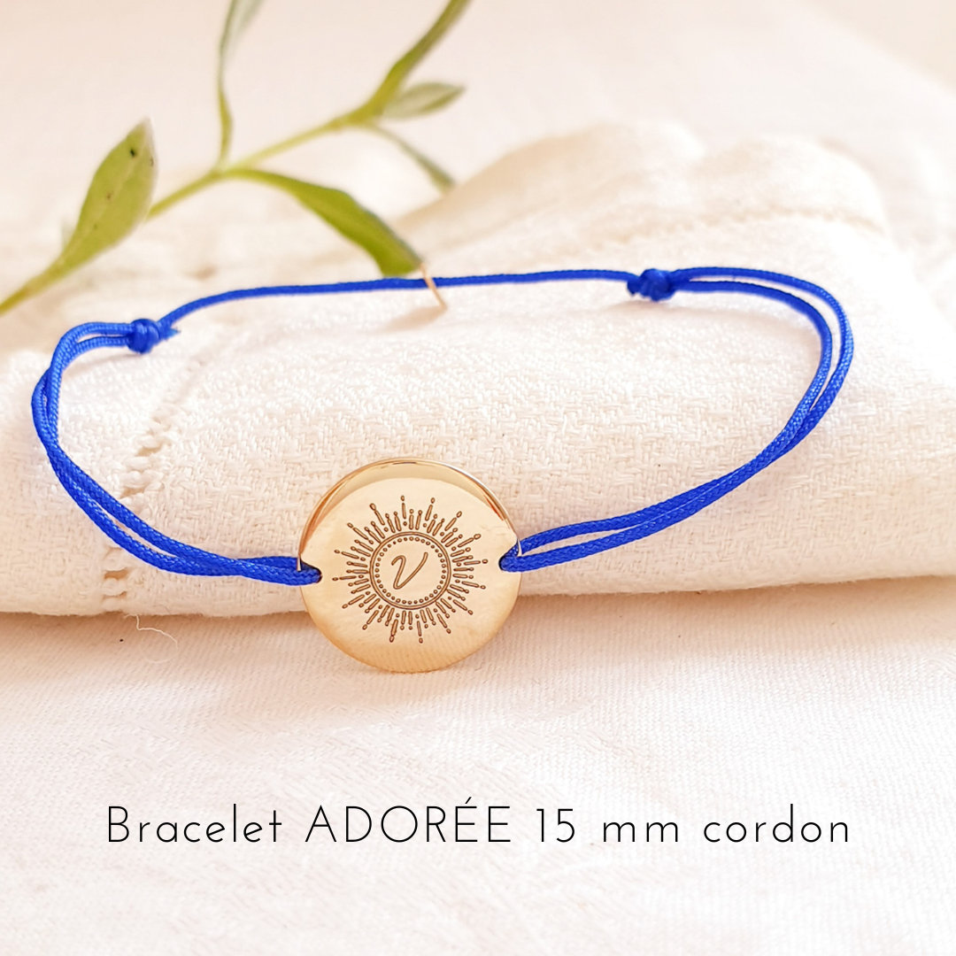 bracelet personnalisable initiale