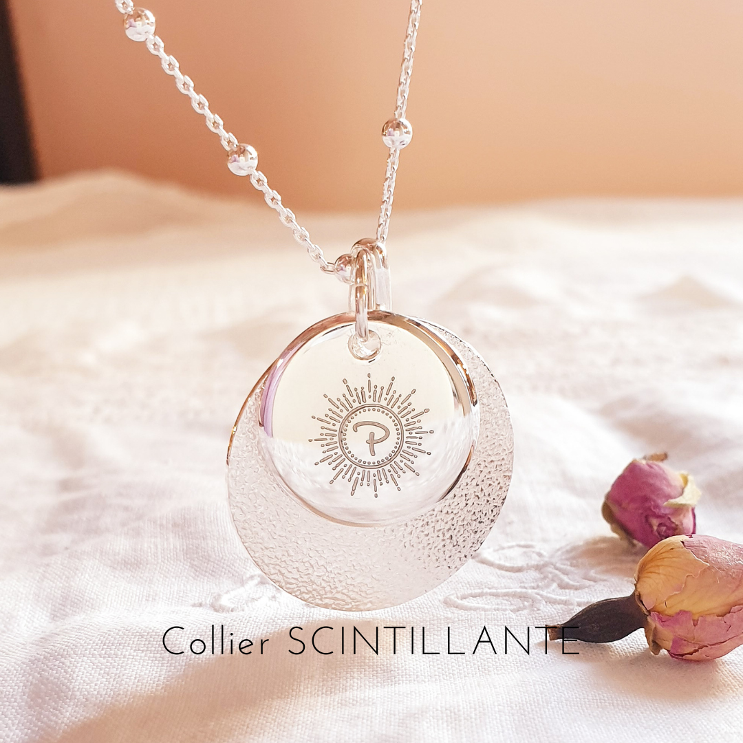 collier personnalisable initiale