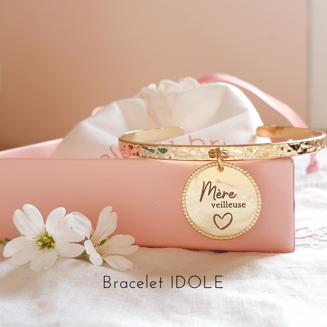 bracelet jonc maman personnalise