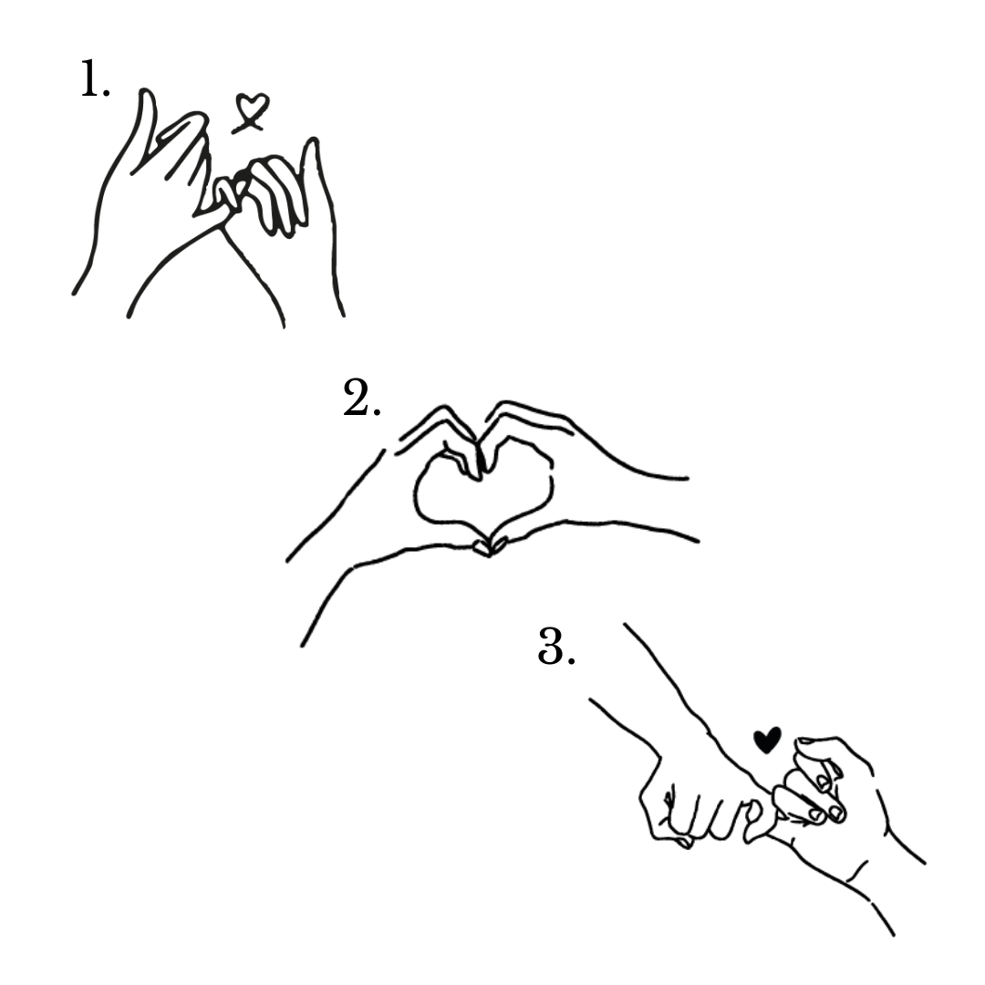 dessin mains a graver amitie amour