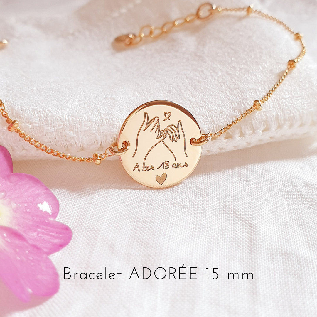 bracelet personnalise anniversaire 18 ans