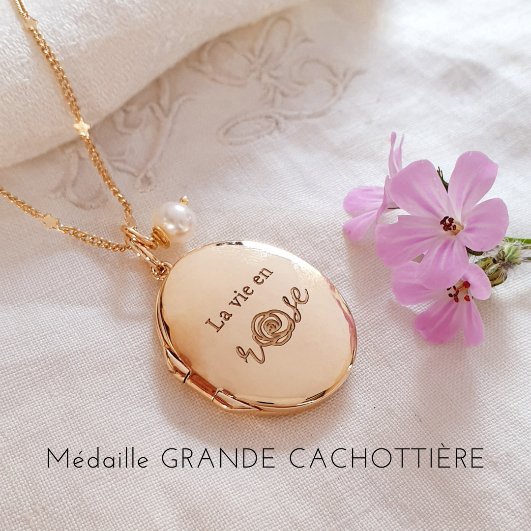 medaillon positif la vie en rose