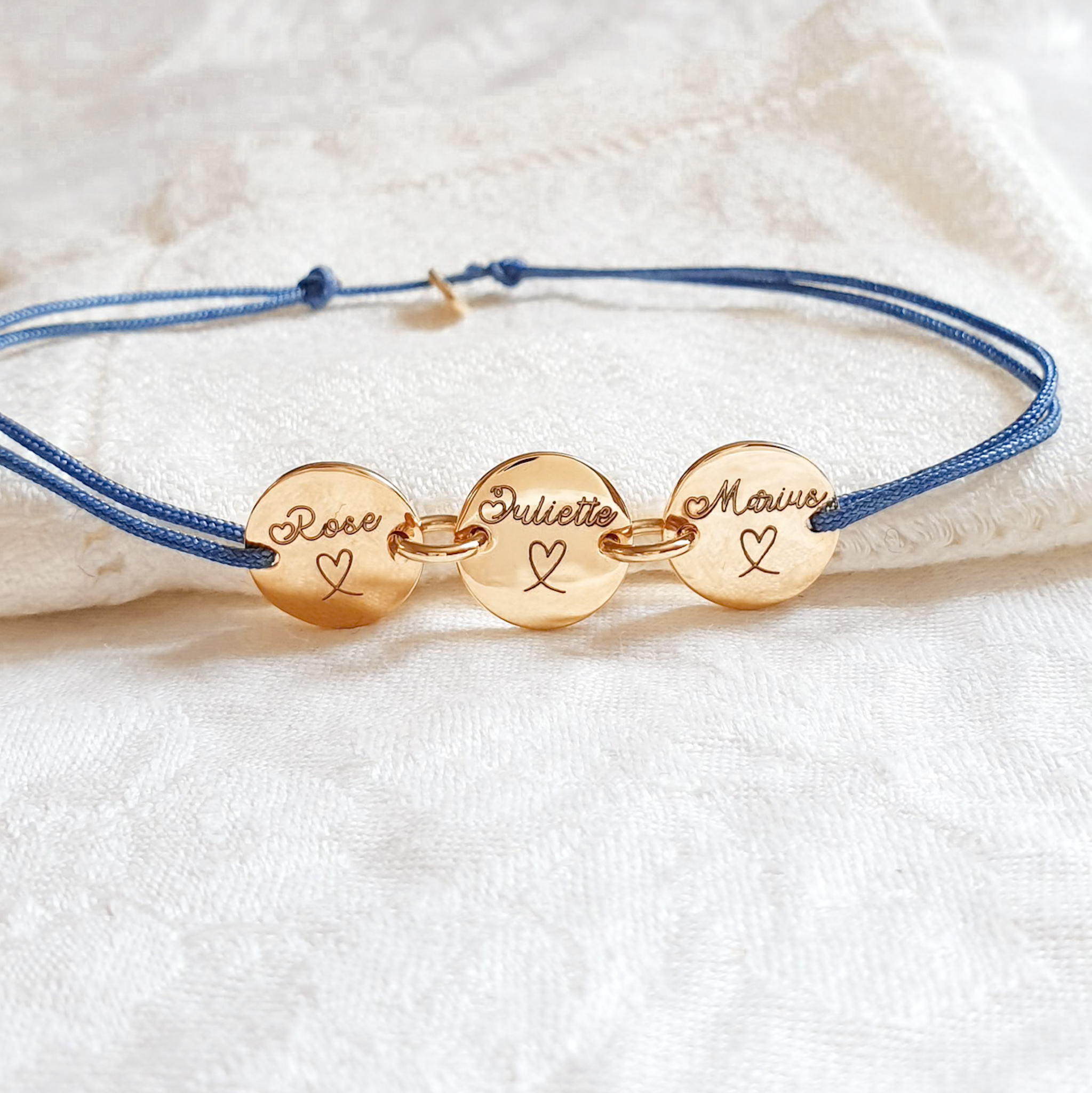 bracelet prenom cordon maman