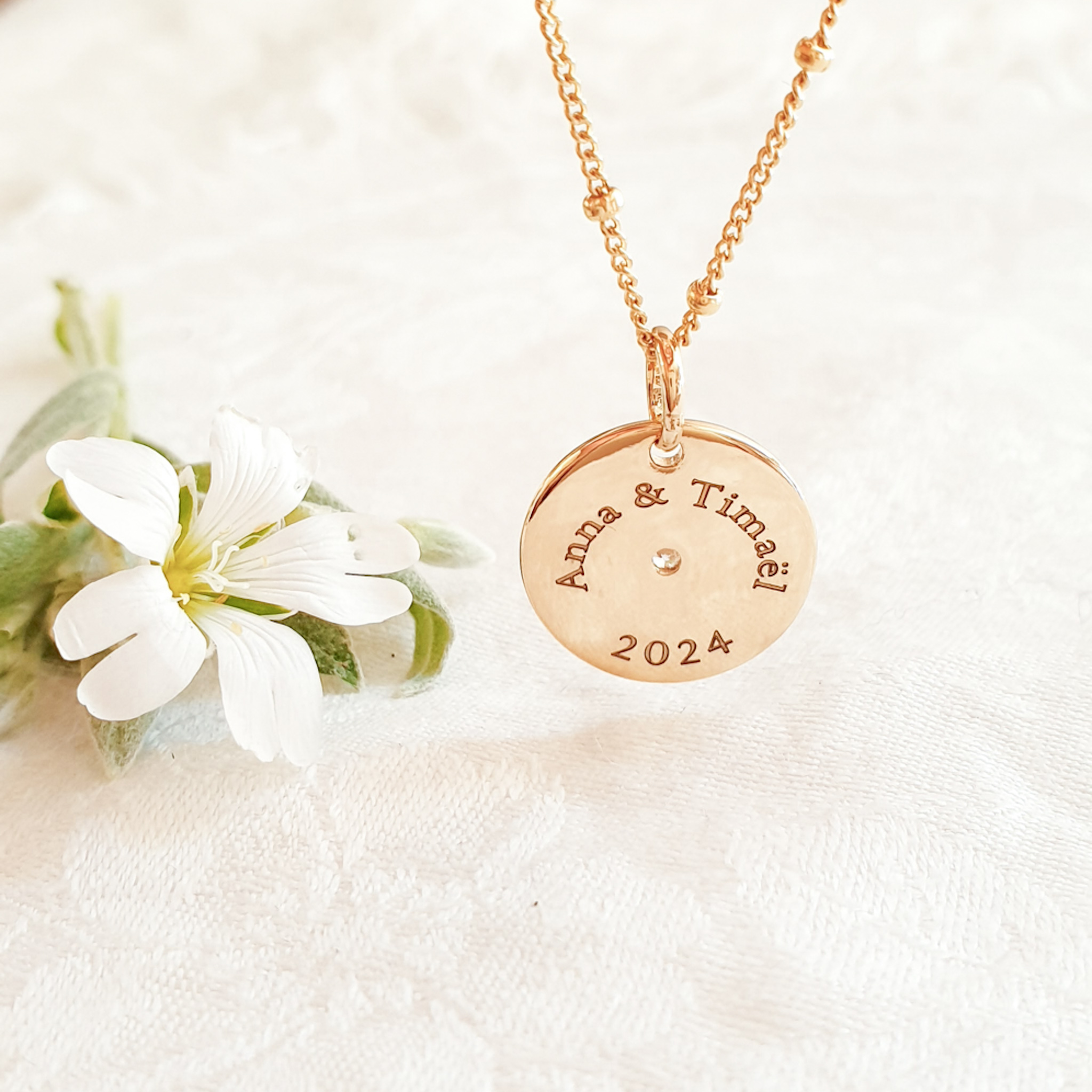 collier prenom maman