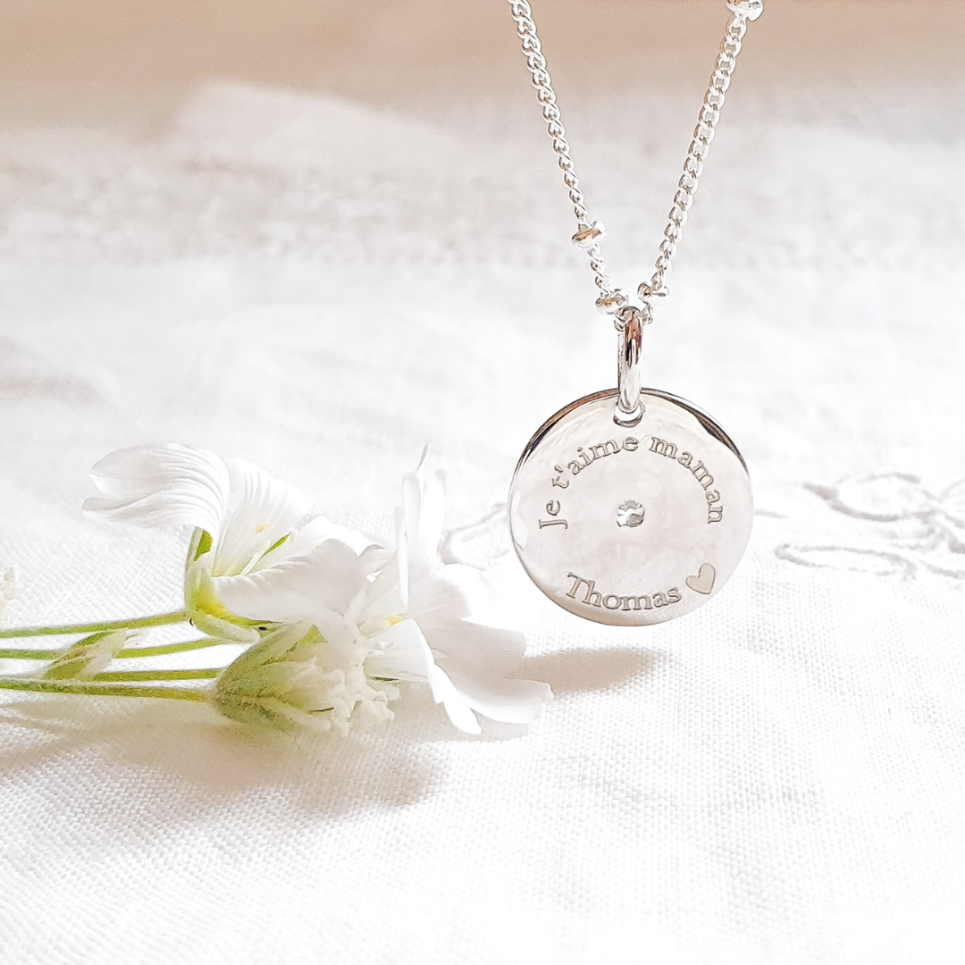 collier maman personnalise prenom