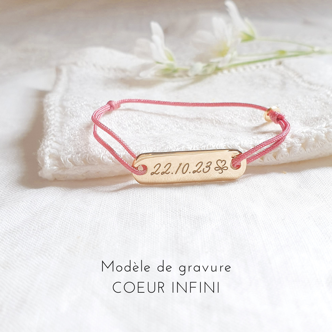 Bracelet Enfant Gourmette 14 CM Incl. Gravure Argent 925 Avec entre Oeillet