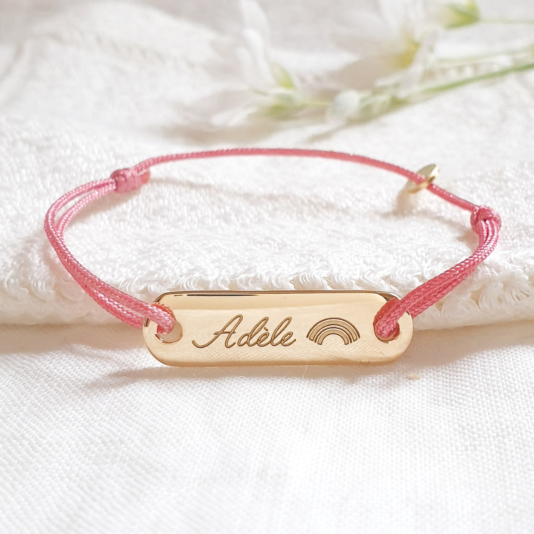 bracelet prenom fille grave