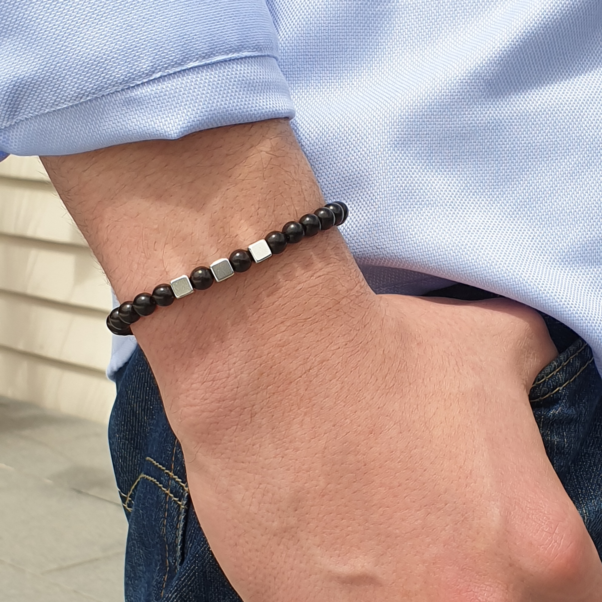bracelet perle homme personnalisable