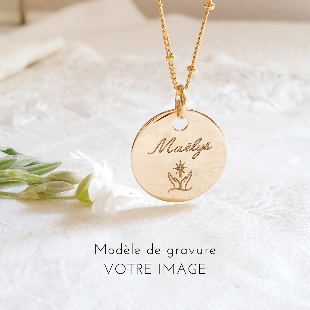 collier bapteme personnalisable filleule cadeau