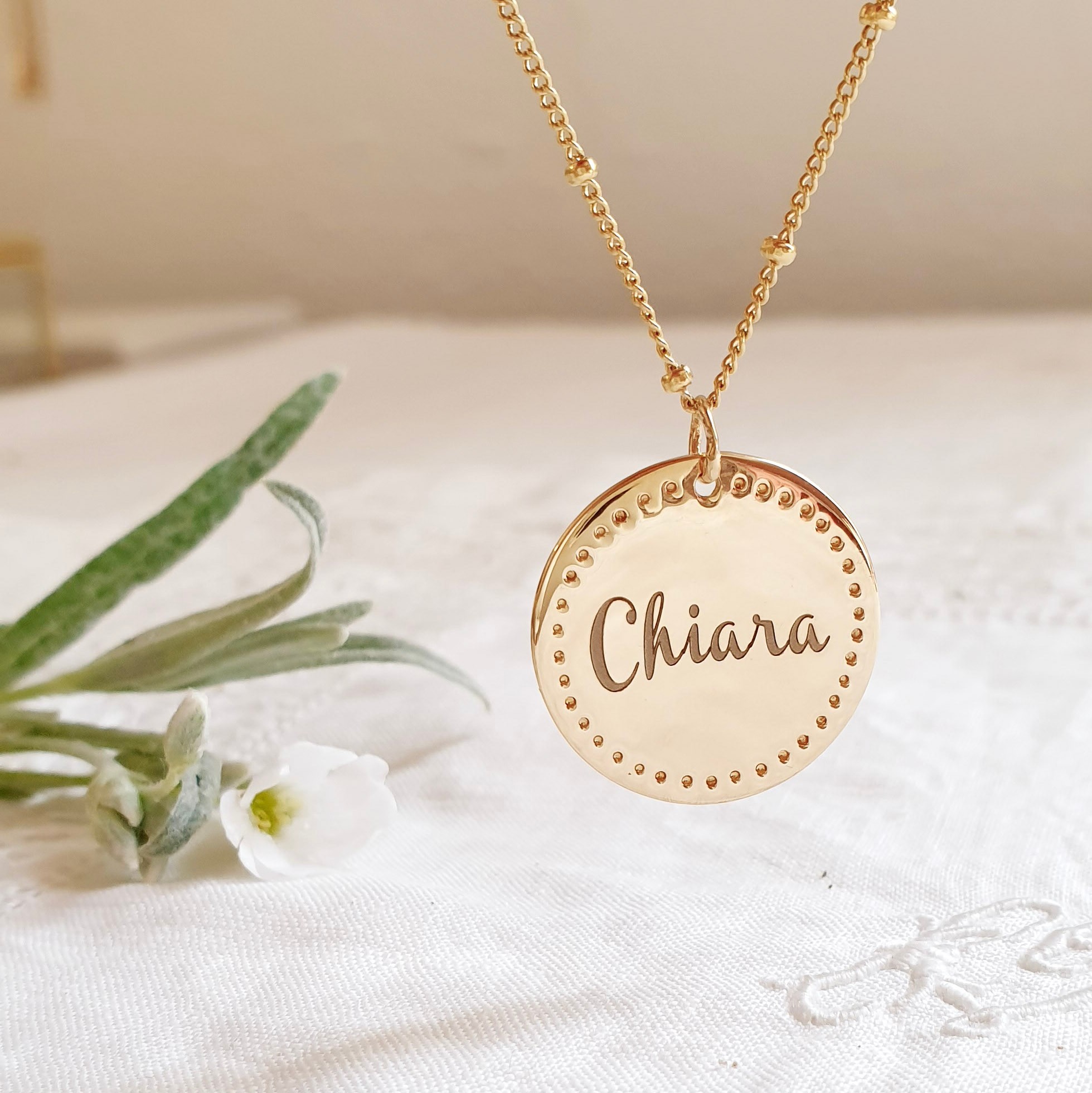 collier prenom grave