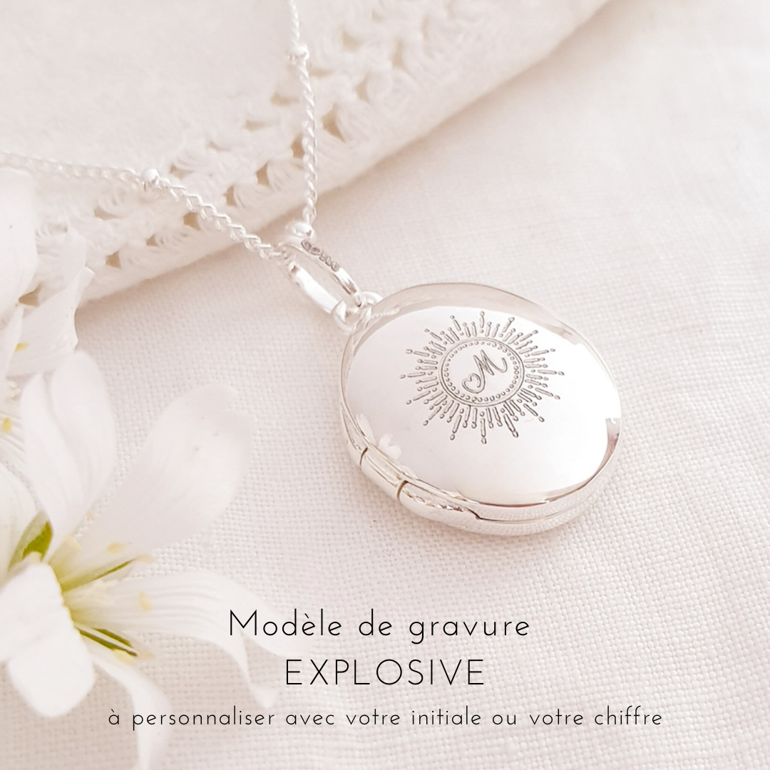 collier prenom argent grave